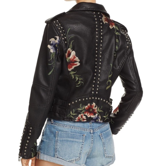 Blank NYC Embroidered & Studded Leather Jacket - Picture 2 of 3